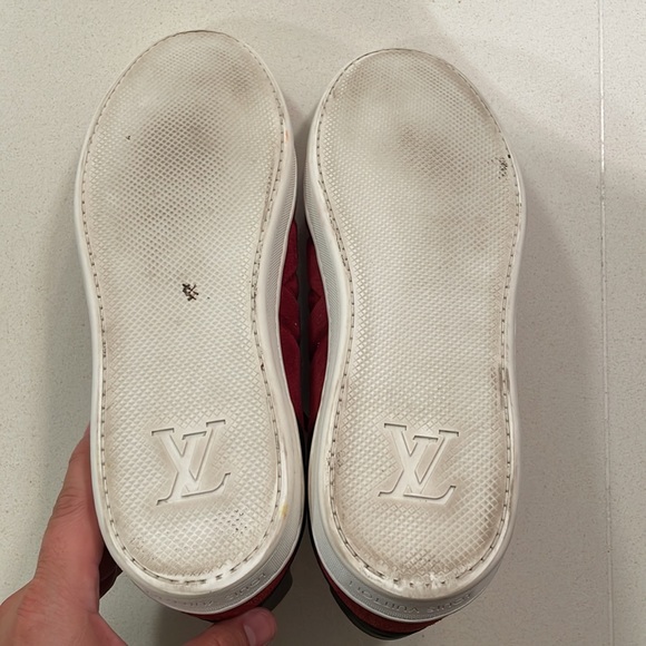 Louis Vuitton - Red Suede Sneakers - Picture 7 of 10